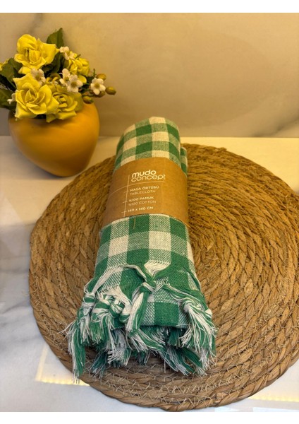 Edgar Çok Amaçlı Örtü Yeşil 140X140