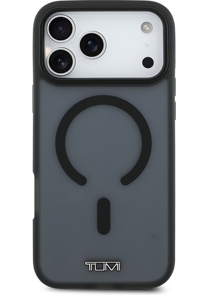 iPhone 17 Pro Max Uyumlu Kılıf Tumı Orjinal Lisanslı M-Safe Özellikli Buzlu Transparan Kapak Siyah modelleri