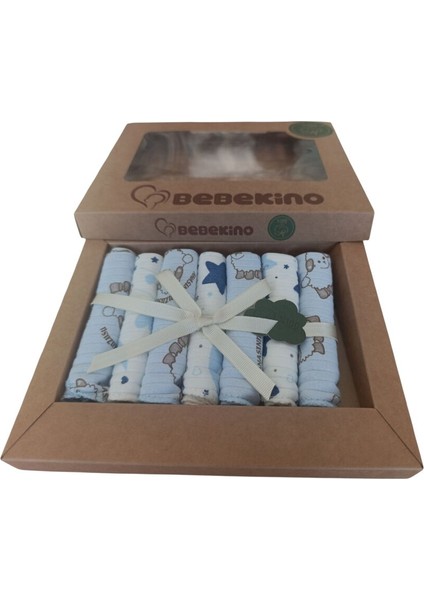 21710 Bebek Karışık Desenli Yedili Ağız Mendili