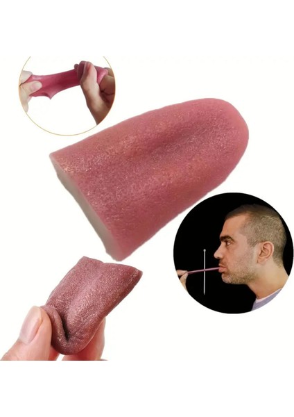 1 Adet-Cadılar Bayramı Gerçekçi Dil- Esnek Prank Makyaj Malzemeleri, Parti & Sahne Aksesuarı indirimleri