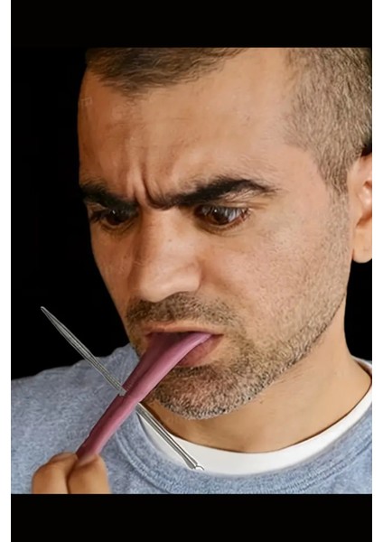 1 Adet-Cadılar Bayramı Gerçekçi Dil- Esnek Prank Makyaj Malzemeleri, Parti & Sahne Aksesuarı