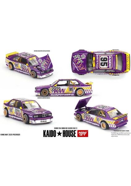 Kaido House 1:64 Bmw M3 Kaido Kw V1 – Açılabilir Kaputlu Koleksiyon Model Araba (KHMG194