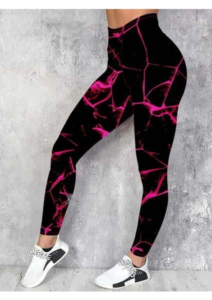 Mdb Kadın Yüksek Bel Renk Detaylı Dalgıç Tayt