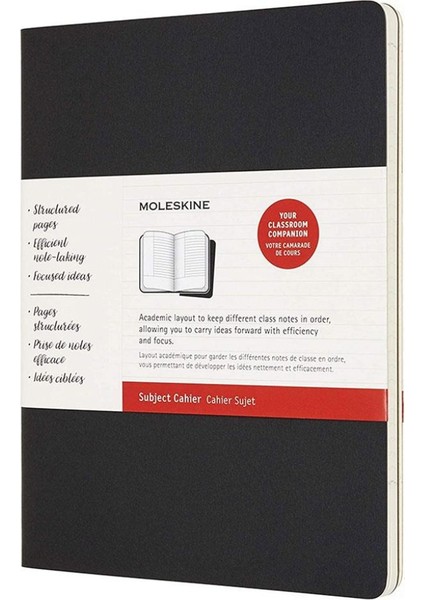 Cahier Journals Subject Defter 19X25 Black/kraft Brown