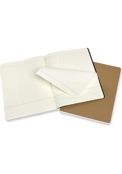 Cahier Journals Subject Defter 19X25 Black/kraft Brown modelleri