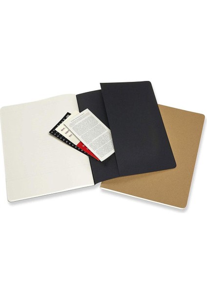 Cahier Journals Subject Defter 19X25 Black/kraft Brown fırsatları