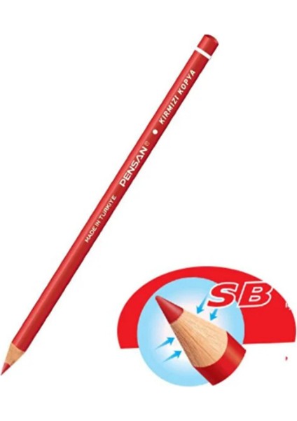 Kırmızı Kopya Kalemi 12'li Paket fiyatları