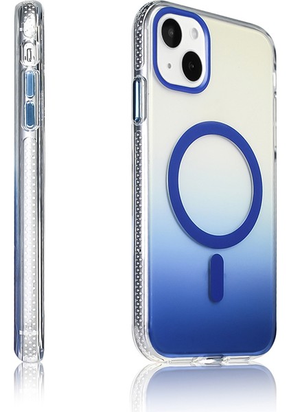 Apple iPhone 15 Uyumlu M-Safe Şarj Özellikli Transparan Renk Geçişli Kılıf fiyatları