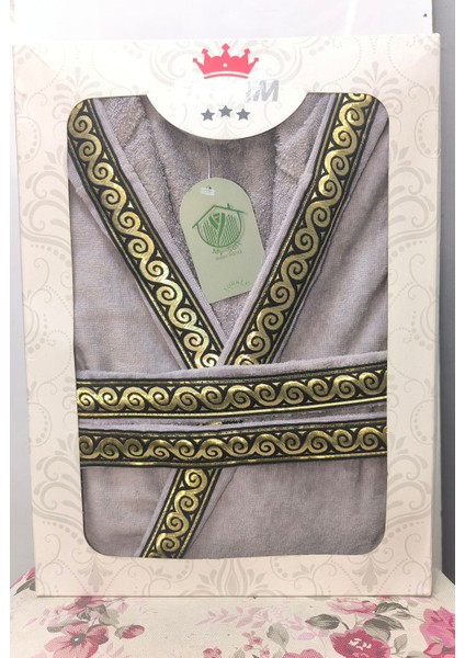 Bornoz Özel Tasarım Kadife Kapüşonlu %100 Pamuk Kutulu fiyatları