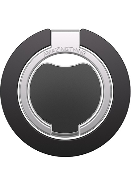 Magnetik 360 Dönebilen Titan Magflex Serisi Telefon Parmak Ring Stand Siyah