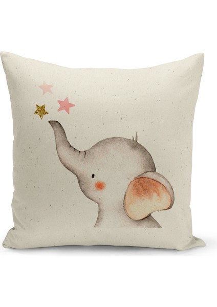 4'lü Kırlent Kılıf Seti Çocuk Bebek Odası Dijital Baskılı modelleri