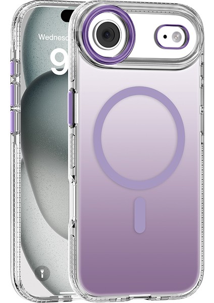 iPhone 17 Air Uyumlu Kılıf M-Safeli Sararmaya Karşı Dayanıklı Mutural Icesense Serisi Kapak Mor fiyatları