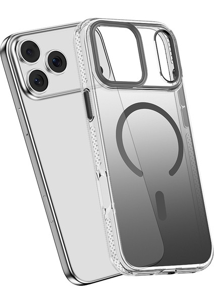 iPhone 17 Pro Uyumlu Kılıf M-Safeli Sararmaya Karşı Dayanıklı Mutural Icesense Serisi Kapak Gri fiyatları