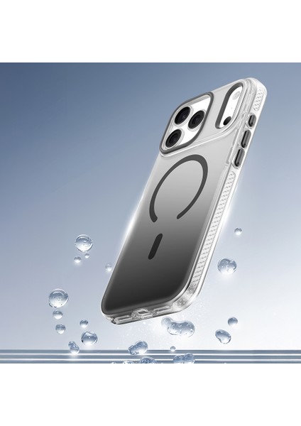 iPhone 17 Pro Uyumlu Kılıf M-Safeli Sararmaya Karşı Dayanıklı Mutural Icesense Serisi Kapak Gri