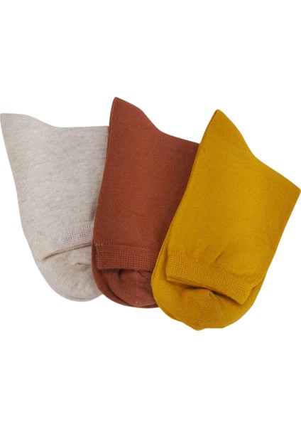 Kadın Düz Soket Çorap 3 lü 2 Paket