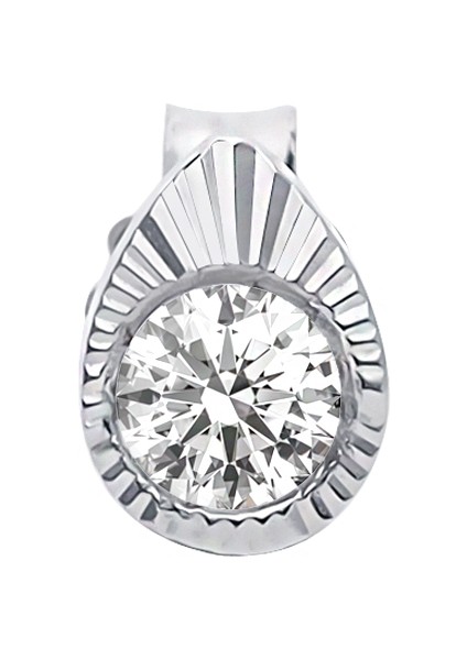 Taşlı Sayra Damla Erkek Küpesi 0402E0039