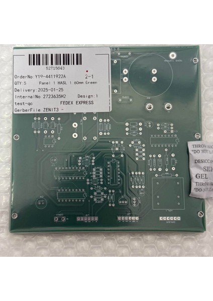 52715643 Pcb Elektronik Devre Kartı 145X140MM 5 Adet modelleri