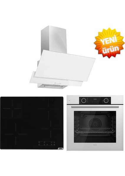 ve Afm Tech Markalı / Lara / Fryart Elektrikli Vitro. Ankastre Set ( XE63CB + V6-04 + FM3301)