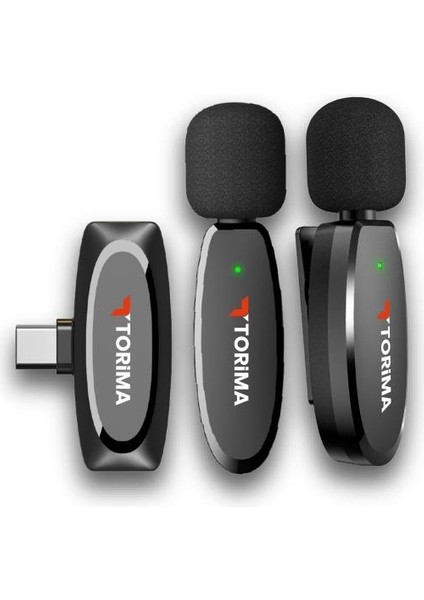 Wm-01 Siyah Type-C Uyumlu 360° Ses Algılama Özelikli Kablosuz Yaka Mikrofonu fırsatları