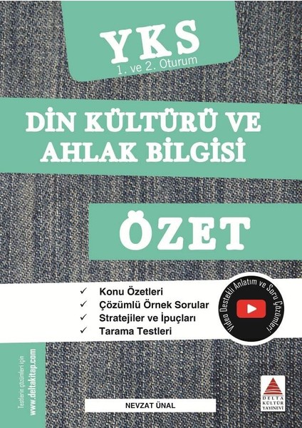 Delta Tyt Ayt Din Kültürü ve Ahlak Bilgisi Özet Yks 1. ve 2. Oturum (Yeni)