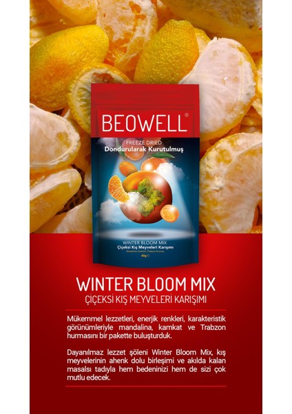 Winter Bloom Mix – Freeze Dried Dondurularak Kurutulmuş Kış Meyveleri