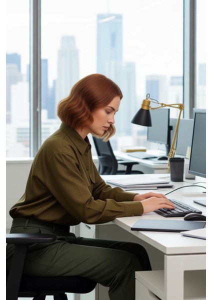 Kadın Büyük Beden Oversize Poplin Dokuma Uzun Kollu Çift Cepli Etek Yırtmaçlı Gömlek Rahat modelleri