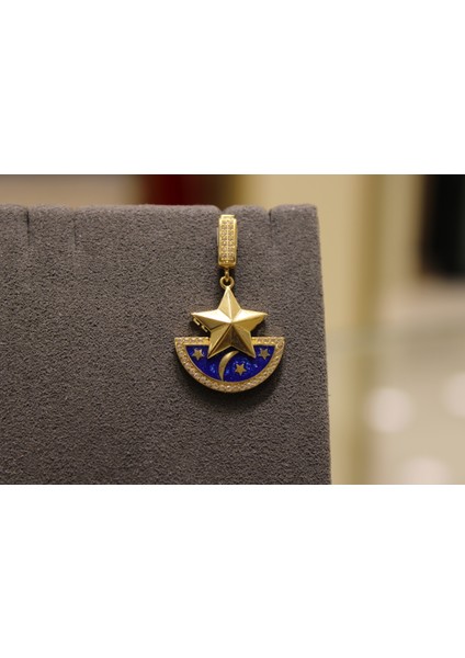 14 Ayar Altın Yıldız Charm Kolye Ucu fırsatları