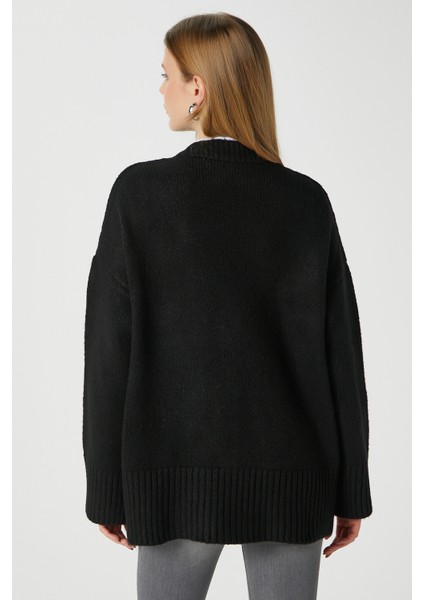 Kadın Alvin Yumuşacık V Yaka Siyah Hırka indirimleri