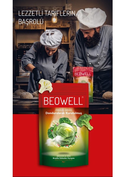 Brassica Mix – Freeze Dried Dondurularak Kurutulmuş Sebze Karışımı