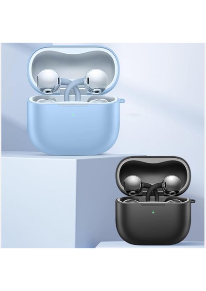 Huawei Freeclip 2 Kulaklık Uyumlu Toz Geçirmez Silikon Kılıf + Kanca modelleri