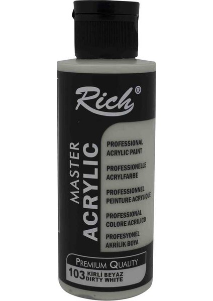 Rich Akrilik Boya Master 120 cc Kirli Beyaz 120-103