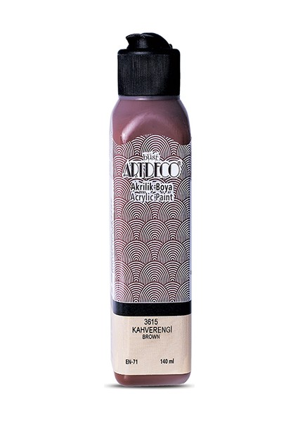 Artdeco Akrilik Boya 140 ml Kahverengi 070R-3615