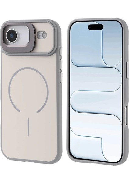 Apple iPhone 17 Air Kılıf M-Safe Şarj Özellikli Kamera Standlı Redclick Notron Kapak