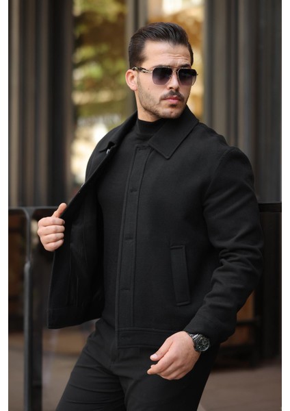 Kaşe Kumaş Düğmeli Ceket modelleri