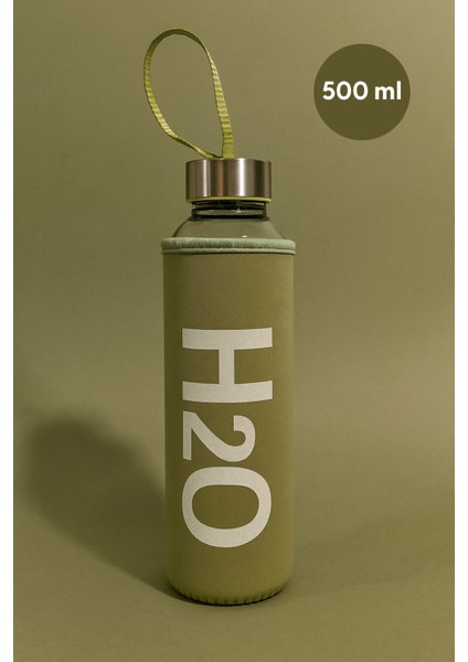 Kılıflı Cam Matara 500 ml