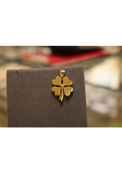 14 Ayar Altın Yonca Kolye Ucu fırsatları