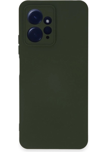 Xiaomi Redmi Note 12 4g Kılıf Nano Içi Kadife Silikon - Koyu YEŞIL-(5796) - N650J709-M69650