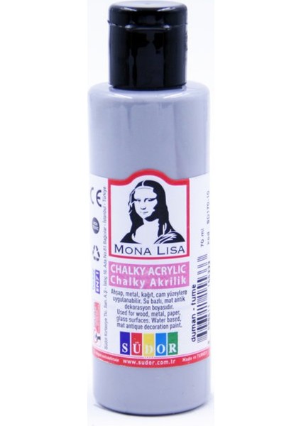 Monalisa Akrilik Boya Chalky 70 ml Duman (Füme) SD170-10 (12 Adet)