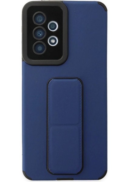 Samsung Galaxy A33 5g Kılıf Mega Standlı Silikon - MAVI-(5796) - N677J569-M72677