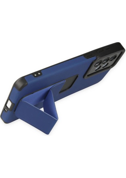 Samsung Galaxy A33 5g Kılıf Mega Standlı Silikon - MAVI-(5796) - N677J569-M72677 fırsatları