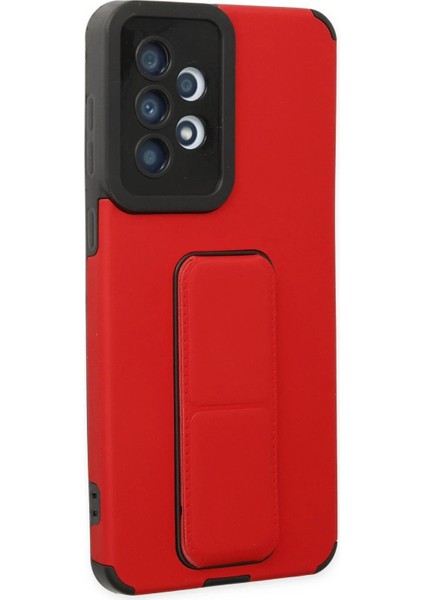 Samsung Galaxy A33 5g Kılıf Mega Standlı Silikon - KIRMIZI-(5796) - N767J300-M28767 fiyatları