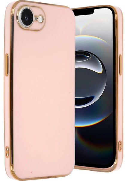 iPhone 16E Kılıf Volet Silikon - PEMBE-(5796) - N188J845-M27188
