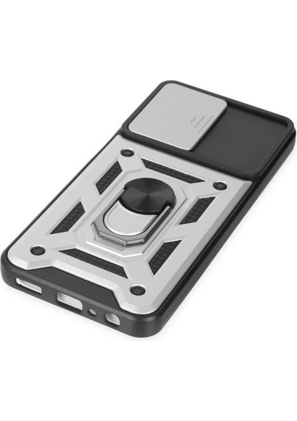 Samsung Galaxy A04S Kılıf Pars Lens Yüzüklü Silikon - GÜMÜŞ-(5796) - N727J533-M80727 fırsatları