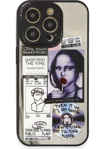 iPhone 14 Pro Kılıf Mirror Desenli Kapak - Mirror - 2-(5796) - N746J959-M22746 fiyatları