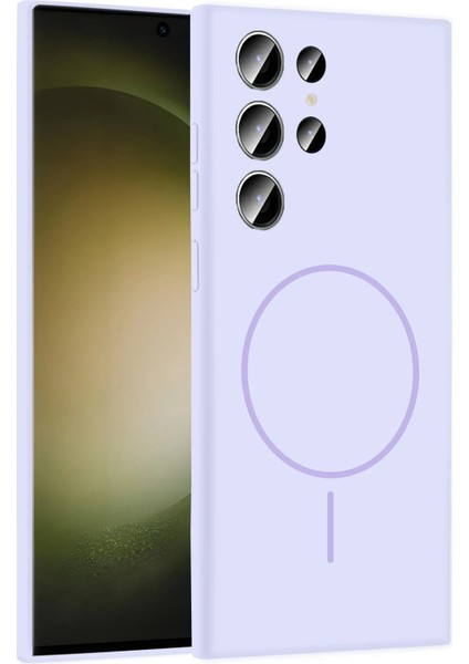 Samsung Galaxy S24 Ultra Kılıf Jully Magsafe Kapak - LILA-(5796) - N895J303-M94895