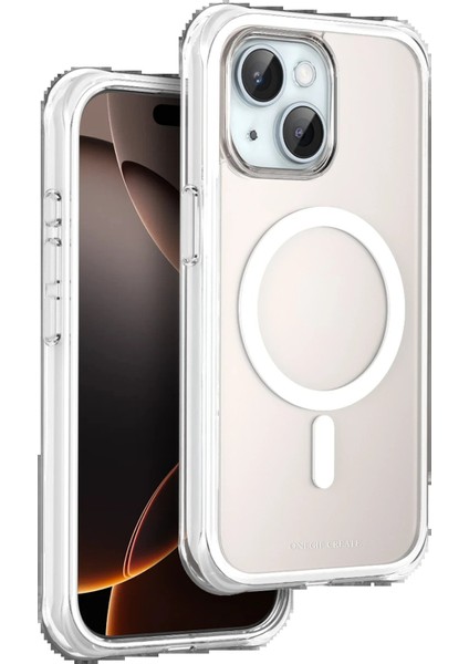 Apple iPhone 15 Hulk Magsafe Kapak - BEYAZ-(5796) - N916J367-M40916