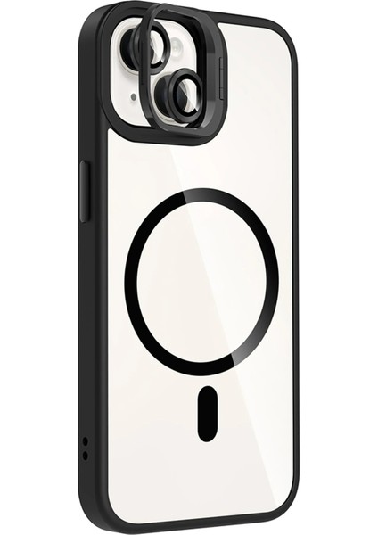 Apple iPhone 13 Remim Lensli Magsafe Standlı Kapak - SIYAH-(5796) - N632J701-M68632 fiyatları