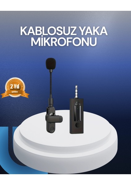 Buğz Bluetooth 5.2 Kablosuz Mikrofon – 360° Ses Algılama, Gürültü Engelleme, 4 Saat Çalışma
