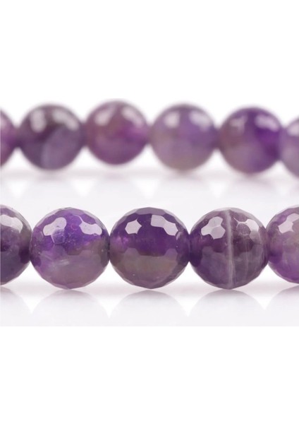 Ametist Doğal Taş Bileklik 6 mm Faset Kesim fiyatları