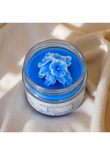 Kova Burcu Kokulu Mum – Mavi Soya Wax El Yapımı Limon & Adaçayı Cam Kavanoz Mum modelleri